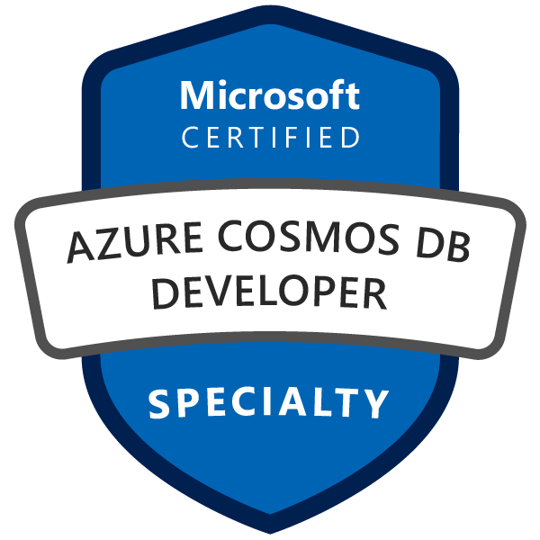 Azure Cosmos DB Developer Specialty badge